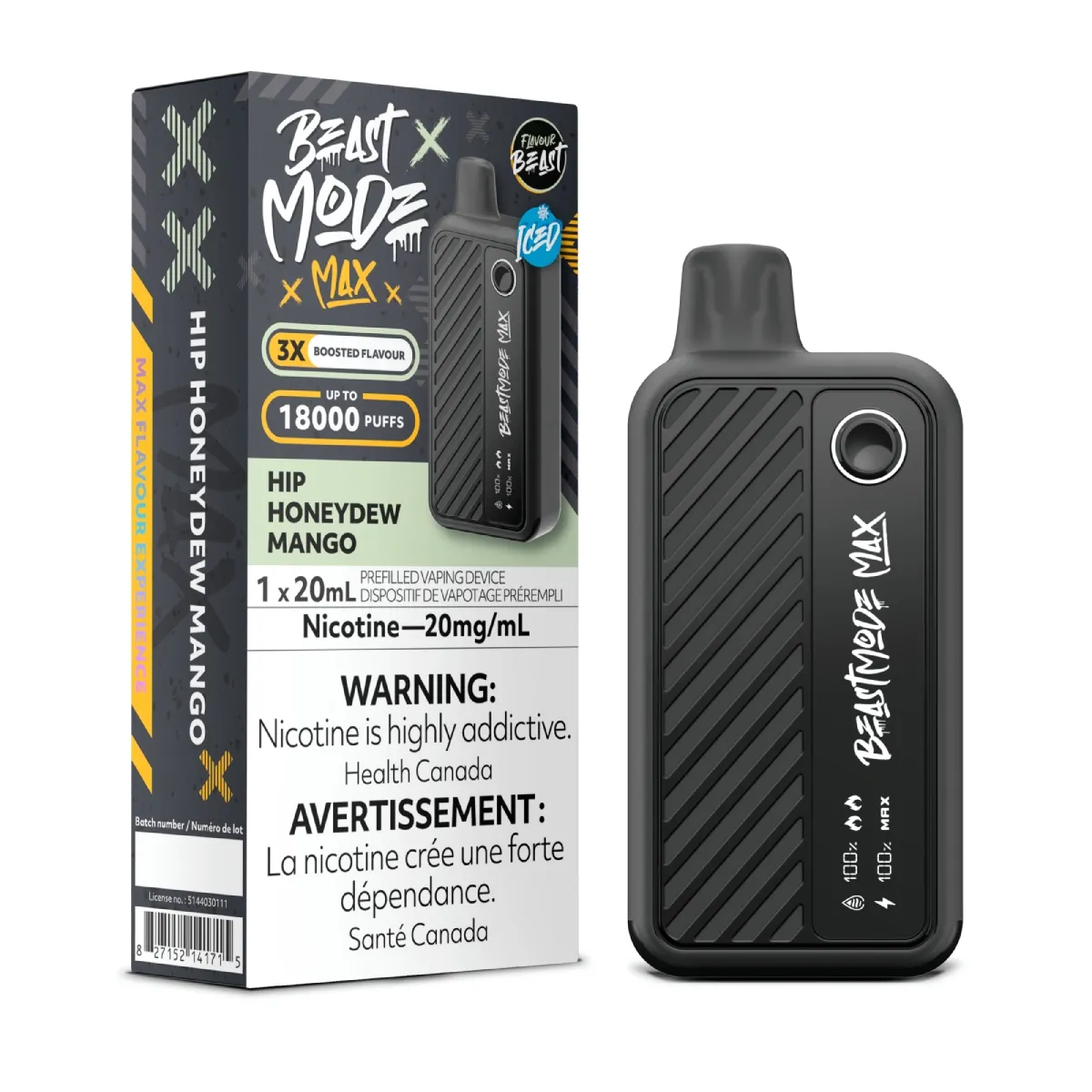 Flavour Beast Beast Mode Max 18K Disposable - Hip Honeydew Mango