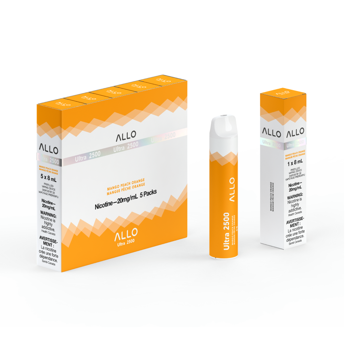 Allo Ultra 2500 Disposable - Mango Peach Orange