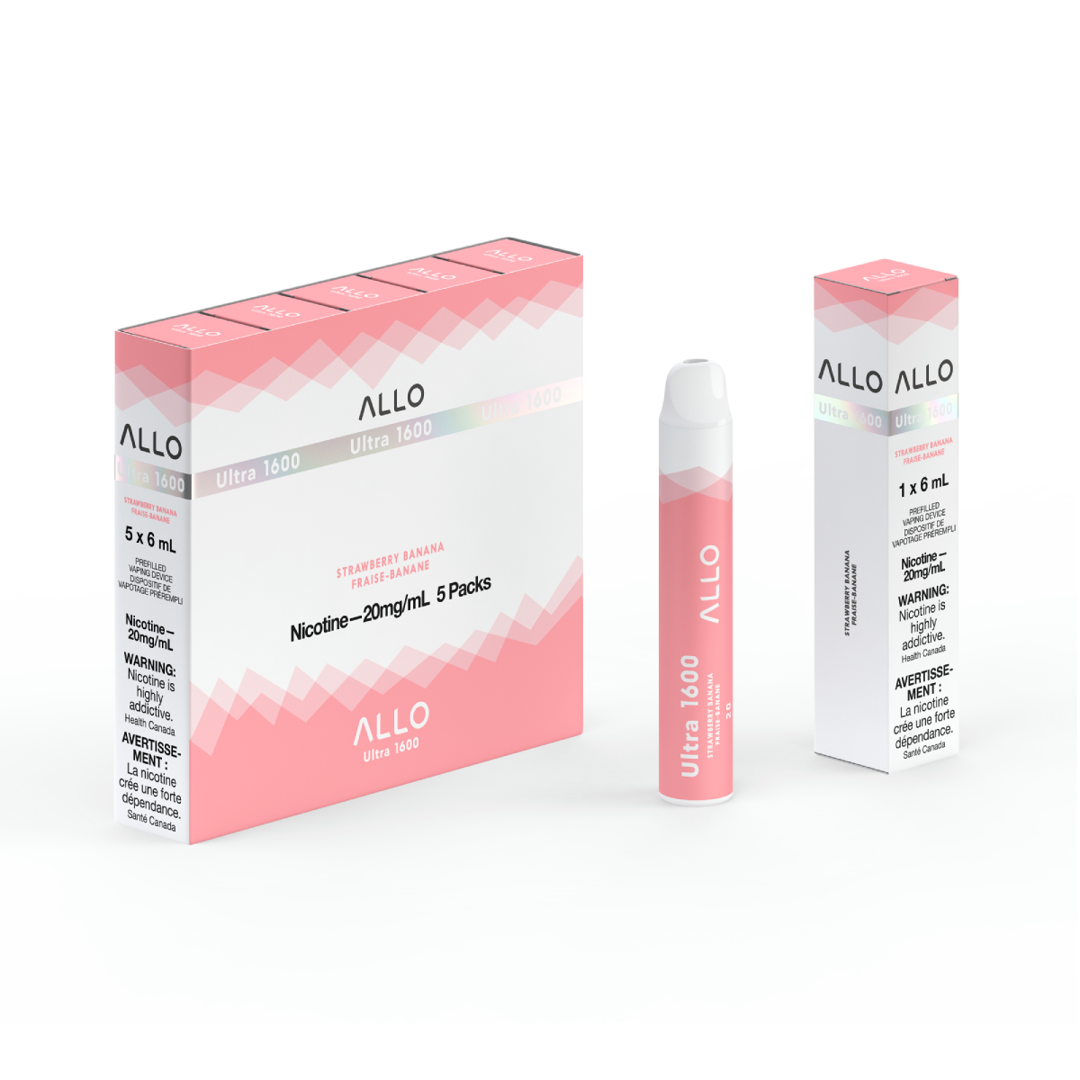 Allo Ultra 1600 Disposable - Strawberry Banana
