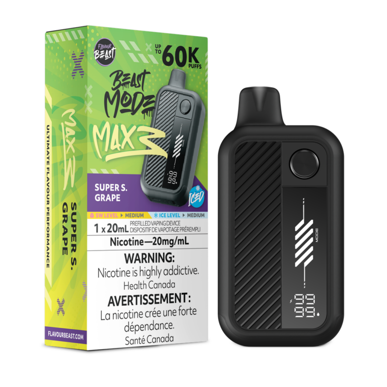 Flavour Beast Mode Max 3 60K – Super S. Grape Iced